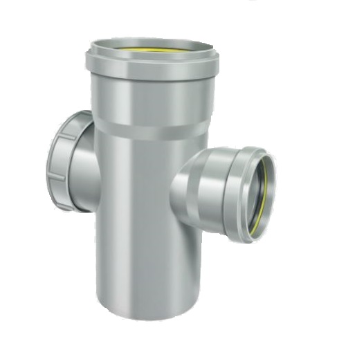 Ashirvad Solfit SWR  Equal Reducer Door Tee 4 x 2Ã?Â½ Inch, 2266803